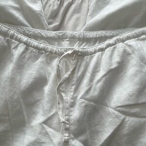 Hollister White Linen Pants